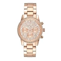 Michael Kors Ritz Women's Watch, Stainless Steel and Pavé Crystal Watch for Women