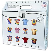 Jacquard Large Tie Dye Kit - Fantastic Introduction to Tie Dye - Fun for All Ages - Dyes up to 15 Adult T-Shirts