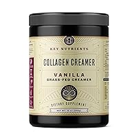 Collagen Coffee Creamer Powder, Vanilla Keto Powder, 20 Servings, Grass Fed Hydrolyzed Collagen Peptides, Collagen Powder for Healthy Hair, Skin & Nails, Collagen Protein Powder, MCT Oil
