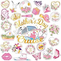 26pcs Cruise Door Magnetic Decorations, Mother’s Day Sea Navigation Ship Car Refrigerator Magnets Stickers Anchor Cruise Cabin Fridge Car Magnetic Decorations for Mother’s Day Party