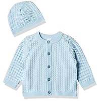 Little Me Baby Cable Knit Sweater and Cap Set