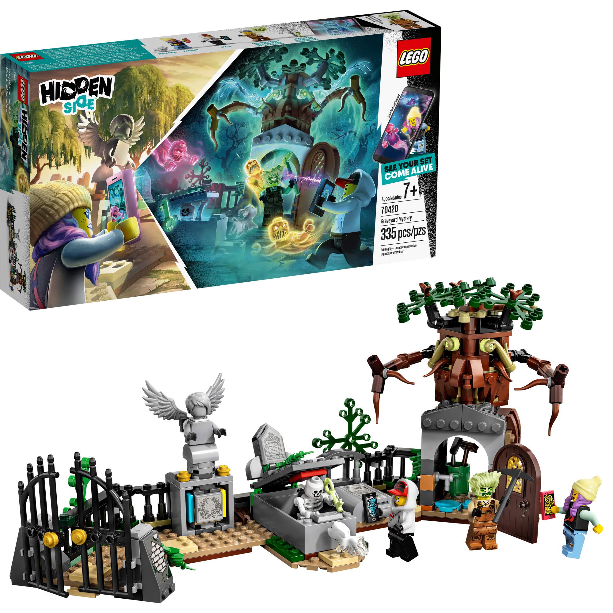 LEGO Hidden Side Graveyard Mystery 70420 Building Kit, App Toy for 7+ Year Old Boys and Girls, Interactive Augmented Reality Playset (335 Pieces)