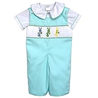 Boys Easter Outfits Hand Smocked Bunny Longall