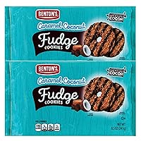 Benton's Chocolate Caramel Coconut Fudge Cookies (2 Simplycomplete Bundle) Made with Real Cocoa - Chocolatey Chewy Drizzling - Kosher