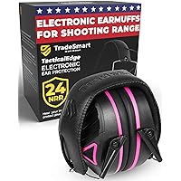 TradeSmart TacticalEdge Electronic Ear Muffs for Shooting, Slim Gun Headphones Noise Cancelling Ideal for Shooters & Hunters