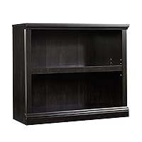 Sauder Miscellaneous Storage 2-Shelf Bookcase/ book shelf, Estate Black finish