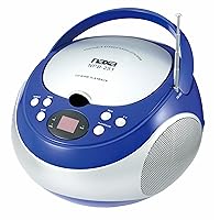 NAXA Electronics NPB-251BU Portable CD Player with AM/FM Stereo Radio Blue