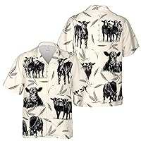 Funny Cow Face, Farmhouse Cow Lover Barley Gift Hawaiian Shirt S-5XL