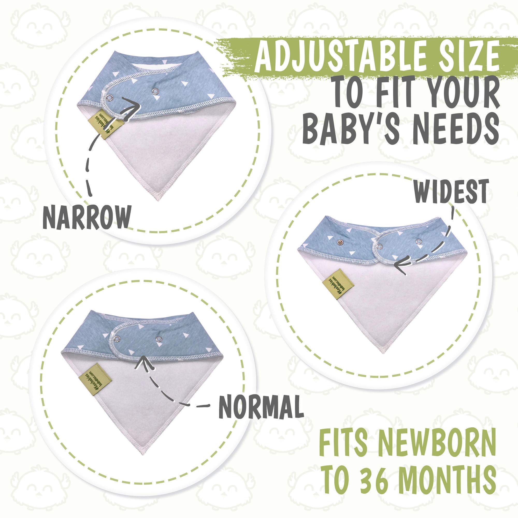 Organic Burp Cloth & Organic Bandana Bibs by KeaBabies - Soft Cotton Burp Cloth & Bib Set for Baby Boys & Girls - Perfect Baby Essentials for New Mom
