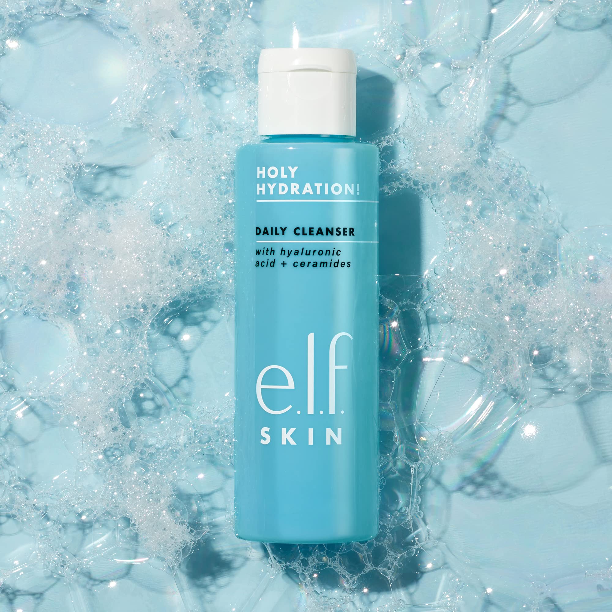 e.l.f., Holy Hydration! Daily Cleanser, Wash away Excess Oil, Impurities, and Makeup…