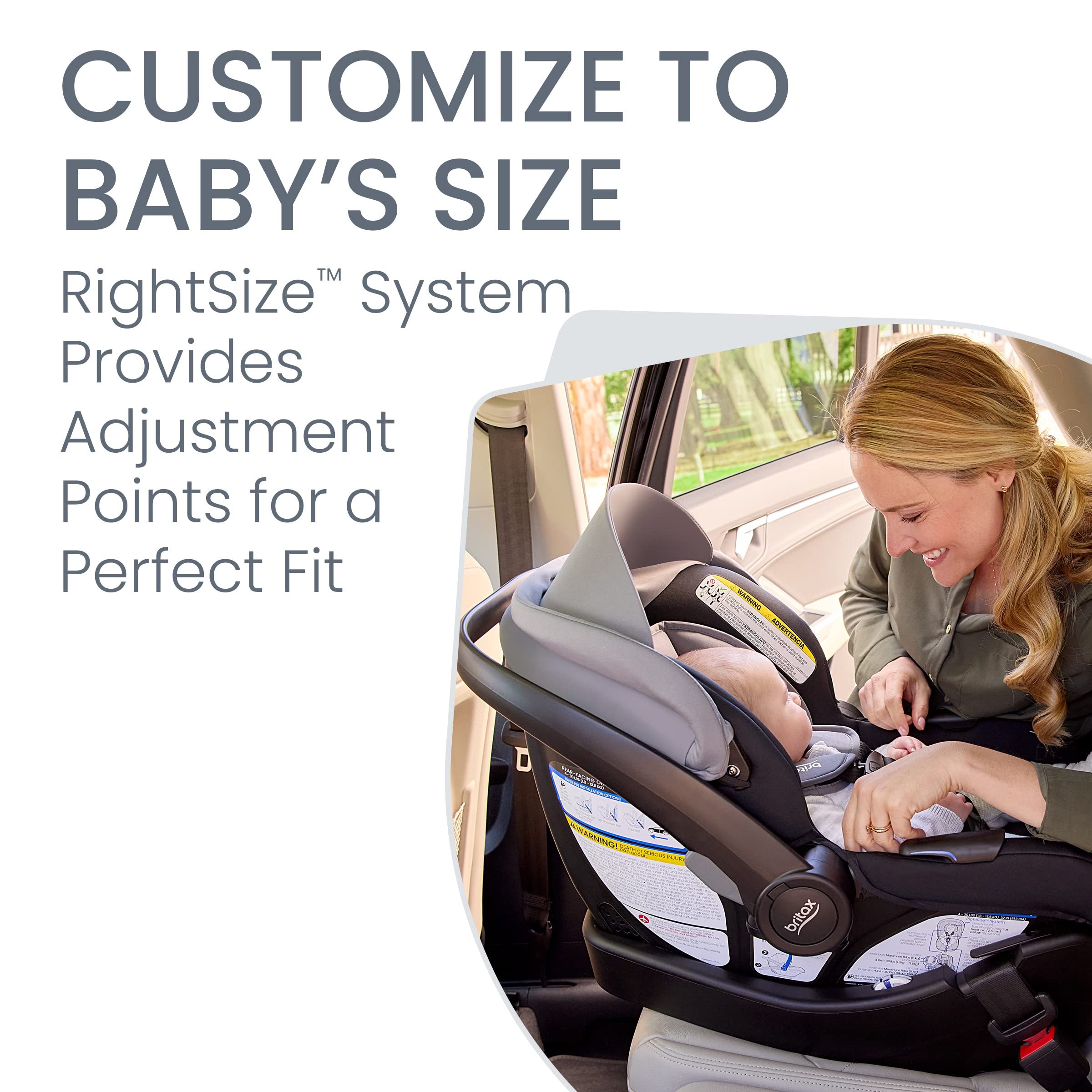 Britax Willow Brook S+ Baby Travel System, Infant Car Seat and Stroller Combo with Alpine Base, ClickTight Technology, SafeWash Insert and Cover, Graphite Onyx