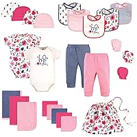 Touched by Nature Unisex Baby Organic Cotton Layette Set and Giftset