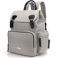 VS VOGSHOW Diaper Bag Backpack, Multifunction Stylish Travel Baby Bag Backpack with Crossbody Strap, Maternity Nappy Bag