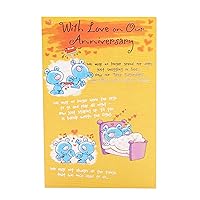 Anniversary Card for Him/Her - Pop-Up Heart Design