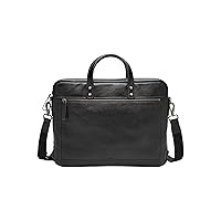 Fossil Men's Haskell or Asher Leather Messenger Briefcase Work Laptop Bag for Men