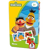Spiele 51451 Sesame Street Memo, Travel Game, Bring Me with Game in a Metal Tin, Normal