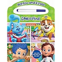 Nickelodeon PAW Patrol, Blues Clues, and More! - Write and Erase Hands-On Wipe Clean Activity Book Great for Early Learning - PI Kids