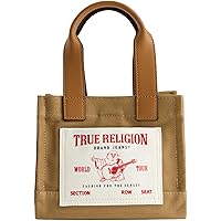 True Religion Tote Bag, Women's Mini Travel Shoulder Bag with Adjustable Strap