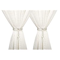 1 Pair of Luxury Crystal Beaded Magnetic Curtain Tieback and Holdback Curtain Clips Curtain Buckle Curtain Holder Blingbling Curtain Holdbacks for Drapes