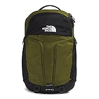THE NORTH FACE Surge Commuter Laptop Backpack, Forest Olive/TNF Black, One Size