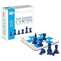 ThinkFun Brain Fitness Solitaire Chess - Fun Version of Chess You Can Play Alone, Toy of The Year Nominee