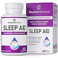 Natural Effective Sleep Aid for Adults - Supports Deep Refreshing REM Sleep Fast, No Grogginess - Melatonin - Valerian Root - Chamomile - Sleep Support Pills for Adults - Drug Free & Non-Habit-Forming