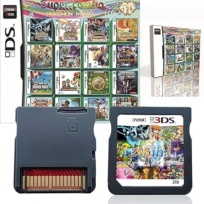 208 in 1 DS Super Combo Cartridge for DS, 3DS, 2DS, DSi, 3DS XL