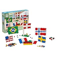 PLUS PLUS - Learn to Build - Flags of The World - 500 Pieces, Construction Building Stem/Steam Toy, Interlocking Mini Puzzle Blocks for Kids