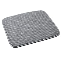 Norpro 18 by 16-Inch Microfiber Dish Drying Mat, Grey (359G), Pack of 1