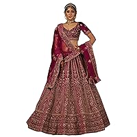 Indian Velvet Heavy Embroidered Muslim Woman Bridal Lehenga 2197 I