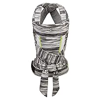 Contours Baby Carrier Newborn to Toddler |Cocoon 5 Position Convertible Easy-to-Use Baby Wrap Carrier with Pockets for Men and Women, Newborn, Face in, Face Out, Back & Hip (8-33 lbs) - Lunar Gray
