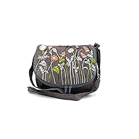 Handmade Handbag For Women, Embroidery Designer Storage Suede Floral Patterns Bag