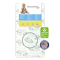 Nirvana 6” 96 Coil Inner Spring Crib And Toddler Mattress I Waterproof I Green Guard Gold Certified I 10 Years Manufacture Warranty I Vinyl Cover I Made In The U.S.A