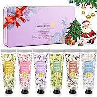 Hand Cream Gift Set for Women, 6 Pack Hand Lotion for Dry Cracked Hand, Travel Size Mini Hand Lotion with Shea Butter, Hydration Hand Care Gift for Christmas Mother's Day Valentine's Day