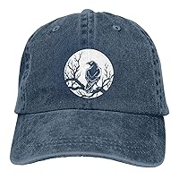 Crow Black Bird Hat Funny Washed Cotton Cowboy Baseball Cap Vintage Trucker Hat Men Women