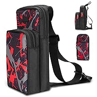 INFURIDER Portable Travel Carrying Case for Nintendo Switch, Durable Shoulder Storage Bag Fashion Backpack for Switch/Switch Lite Console Accessories