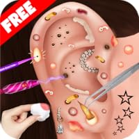 ASMR Doctor Ear Piercing Tattoo Artist Fun Art Girls Parlor Game: Foot Care Pedicure Hand Manicure Hospital and Clinic Salon Fashion Shop Makeup Makeover Acrylic Nail Art Girl Games