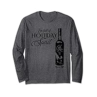 I'm Full of Holiday Spirit Bourbon Whiskey Funny Christmas Long Sleeve T-Shirt