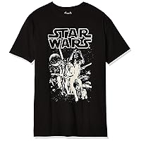 Star Wars Young Men's Poster T-Shirt, Black, LARGE