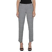 Liverpool Women's Kelsey Stretch Woven Plaid Mid Rise Trouser