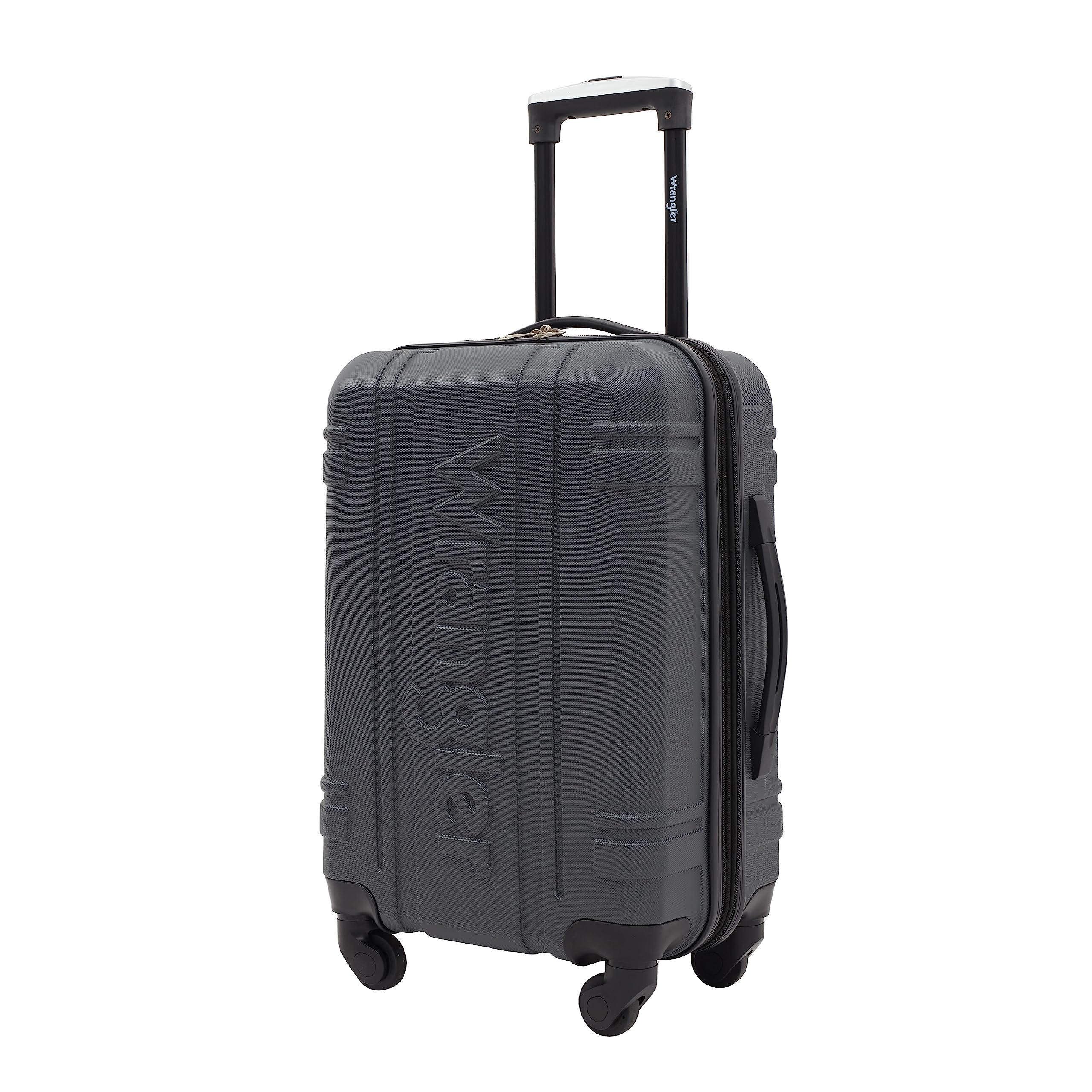 Wrangler Astral Hardside Luggage, Dark Shadow, 20-Inch Carry-On