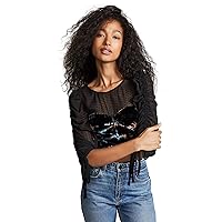 Rebecca Taylor Women's Long Sleeve Solstice Velvet Top