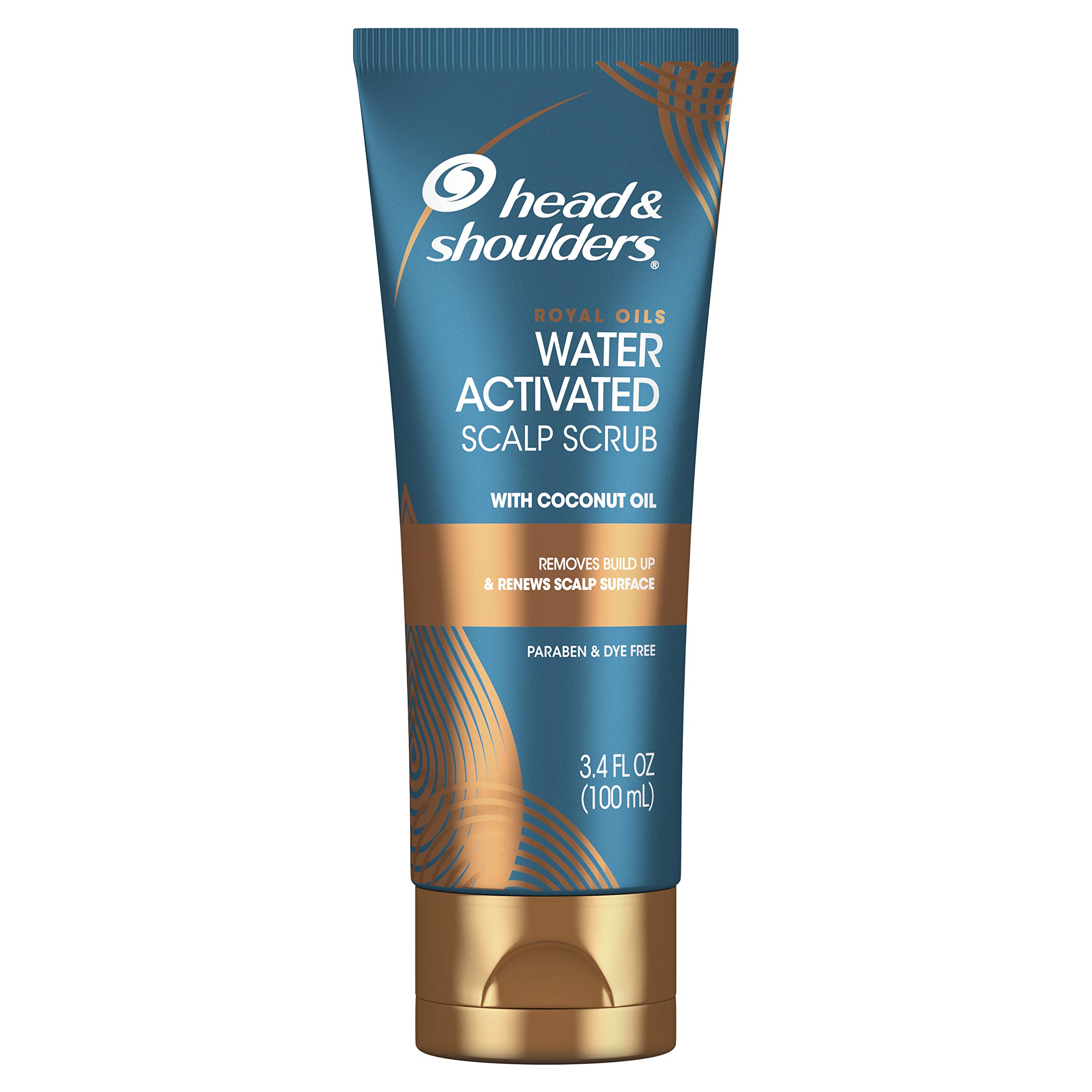 Head & Shoulders Royal Oils Water Activated Scalp Scrub With Coconut Oil Dye Free, 3.4 Fl Oz