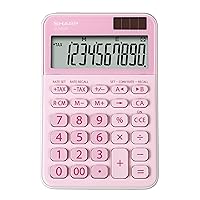SHARP Standard Function Desktop Calculator, Pink, EL-M335 PK