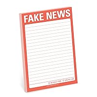 Knock Knock Fake News Great Big Sticky Notes, Funny Sticky Note Pad, 4 x 6-inches