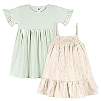 Gerber Girls Toddler Short-Sleeve And Sleeveless Dress Set