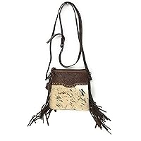 Concealed Carry Leather Western Floral Tool Cowhide Womens Fringe Clutch Crossbody in 2 colors