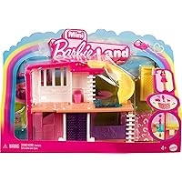 Barbie Mini BarbieLand Doll House Sets, Mini Dreamhouse with Surprise 1.5-inch Doll, Furniture & Accessories, Plus Elevator & Pool