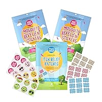 Buzz Patch (2 Pack, 120 Mosquito Stickers) and Magic Patch (1 Pack, 27 Itch Relief Patches) Bundle - The Natural Patch - The Original Non-Toxic, Chemical Free, Natural Relief from Insects