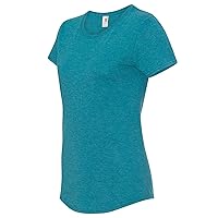Anvil Womens/Ladies Triblend Short Sleeve T-Shirt (2XL) (Heather Galapagos Blue)